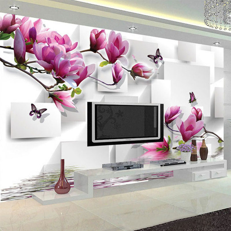 Interior Design Tv Room - Interior Modis Desain Wallpaper 3D Stereo