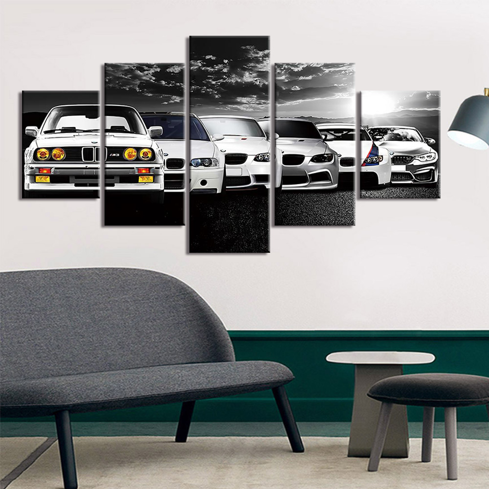 Interior Design Sketch - 5 Buah Seni Dinding Kanvas Poster