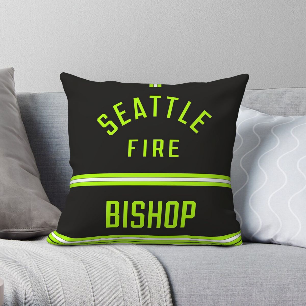 Velvet Cushion Cover - Station 19 Seattle Fire Square sarung