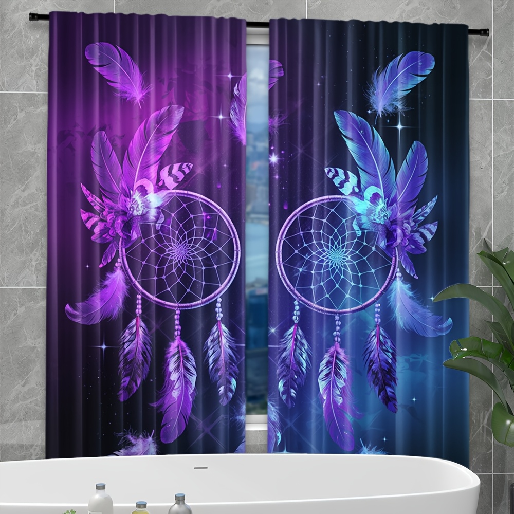 Tirai Dreamcatcher Ungu Seni B - Interior Design Of Cafe ulasan dan harga