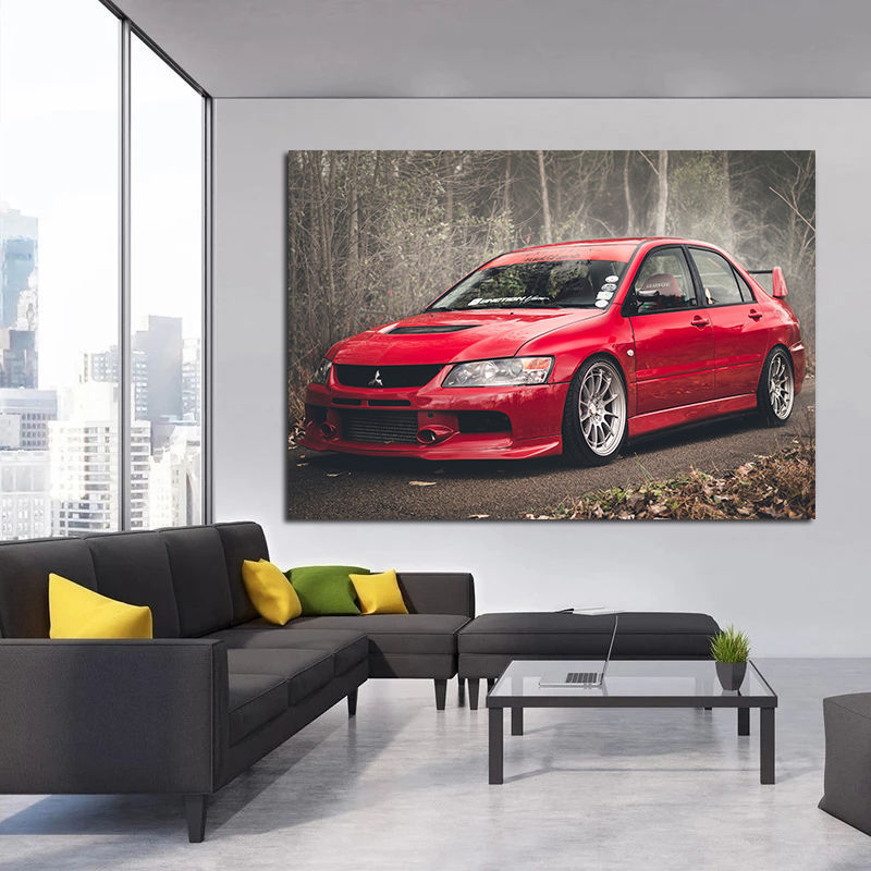 Poster Supercar Lancer Evo Gam - Interior Design Sketch ulasan dan harga