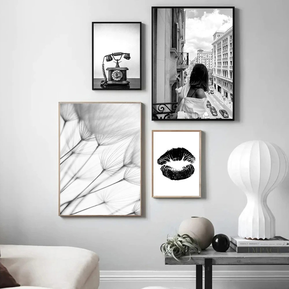 Telepon Retro lukisan minyak m - Interior Design Sketch ulasan dan harga