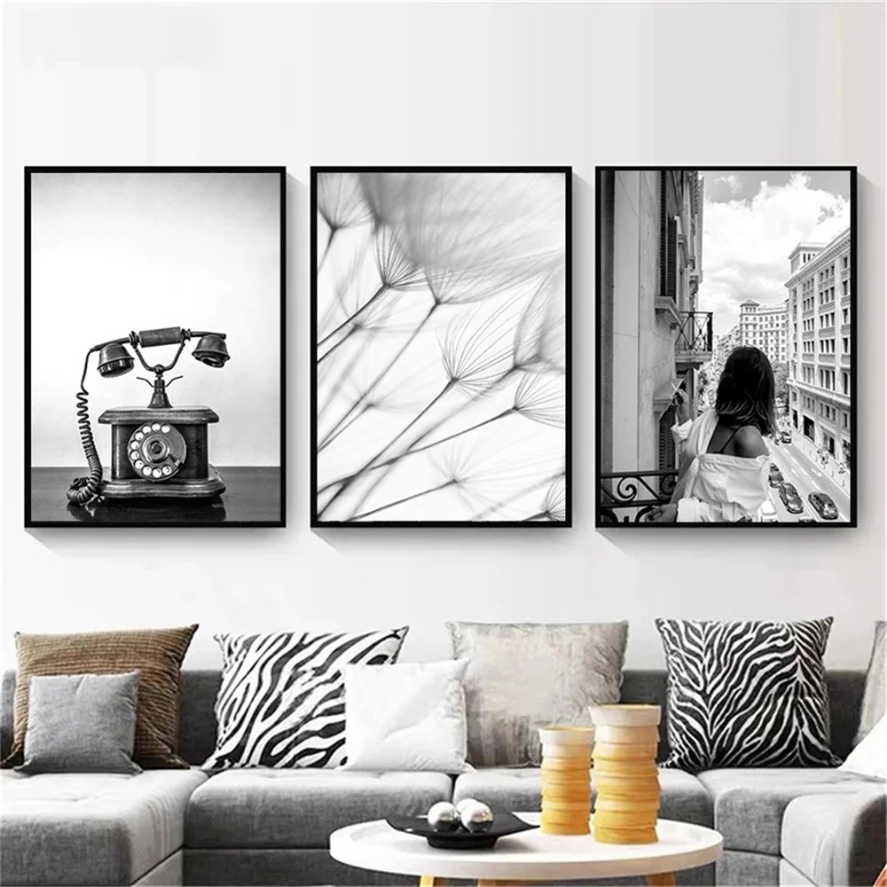 Telepon Retro lukisan minyak m - Interior Design Sketch ulasan dan harga