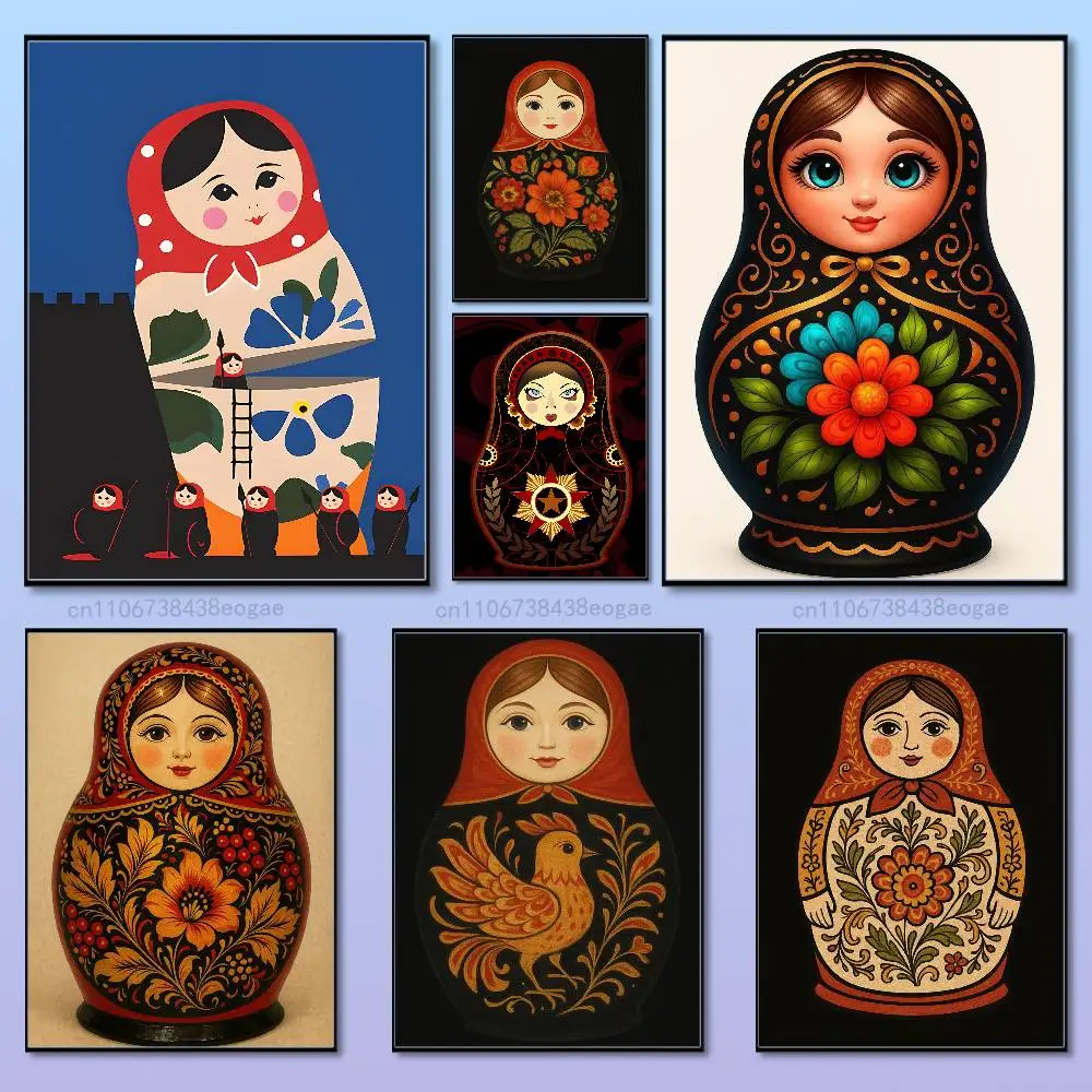 Boneka Matryoshka Poster Seni  - Interior Design Of Cafe ulasan dan harga
