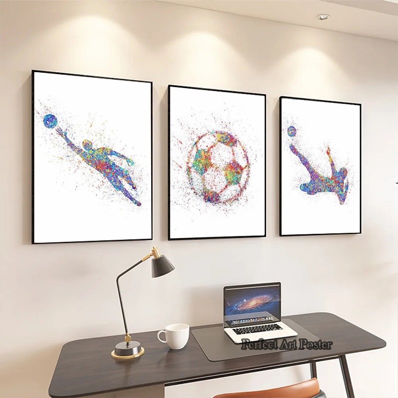 Cat air sepak bola pria bermai - Interior Design Sketch ulasan dan harga