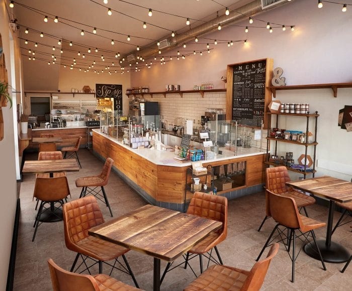 Desain Meja Bar Kafe Kayu Mode - Interior Design Of Cafe ulasan dan harga